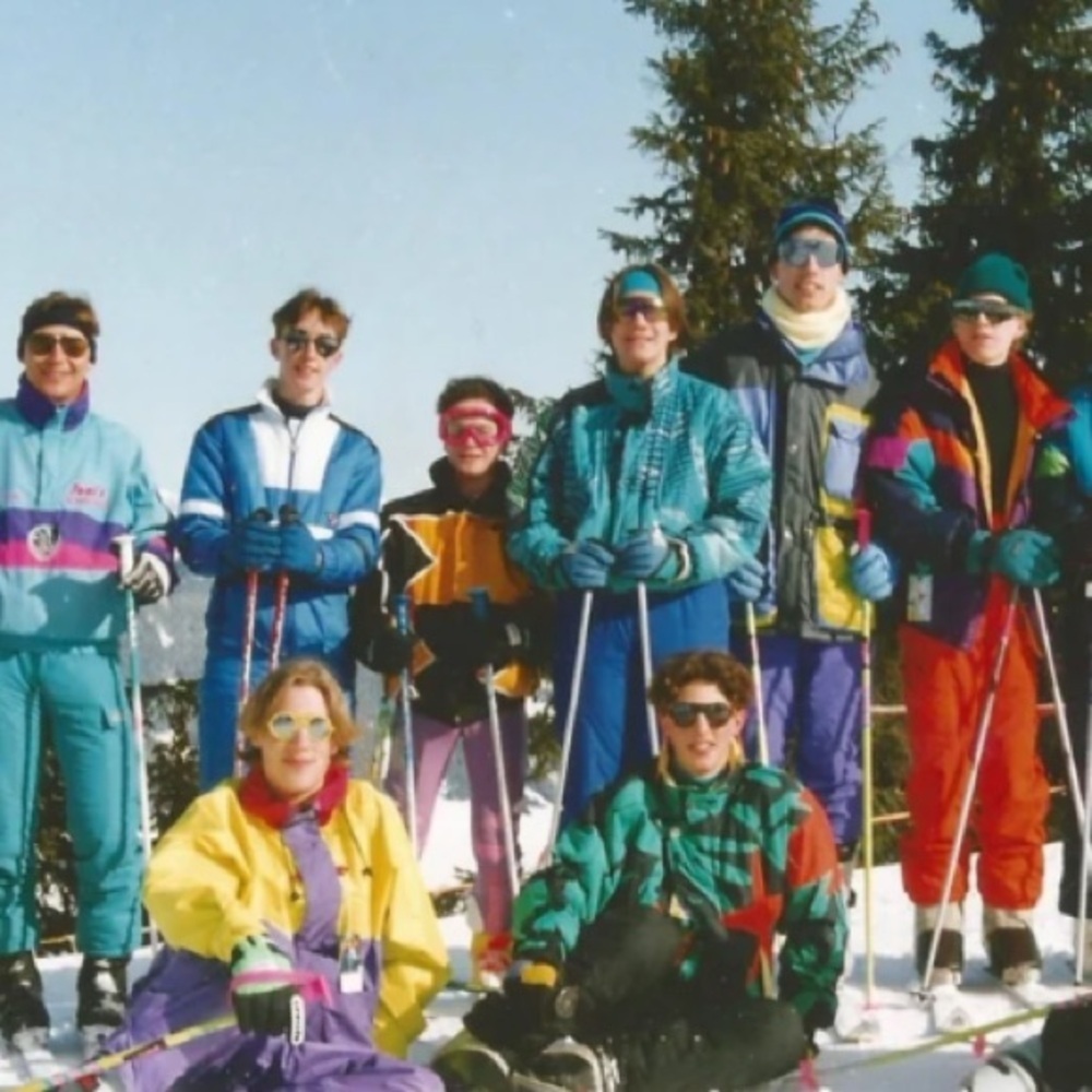 Obermeyer Vintage 90s Blue Belted Snow Ski Suit Juniors Boys Size 16 - Picture 7 of 16